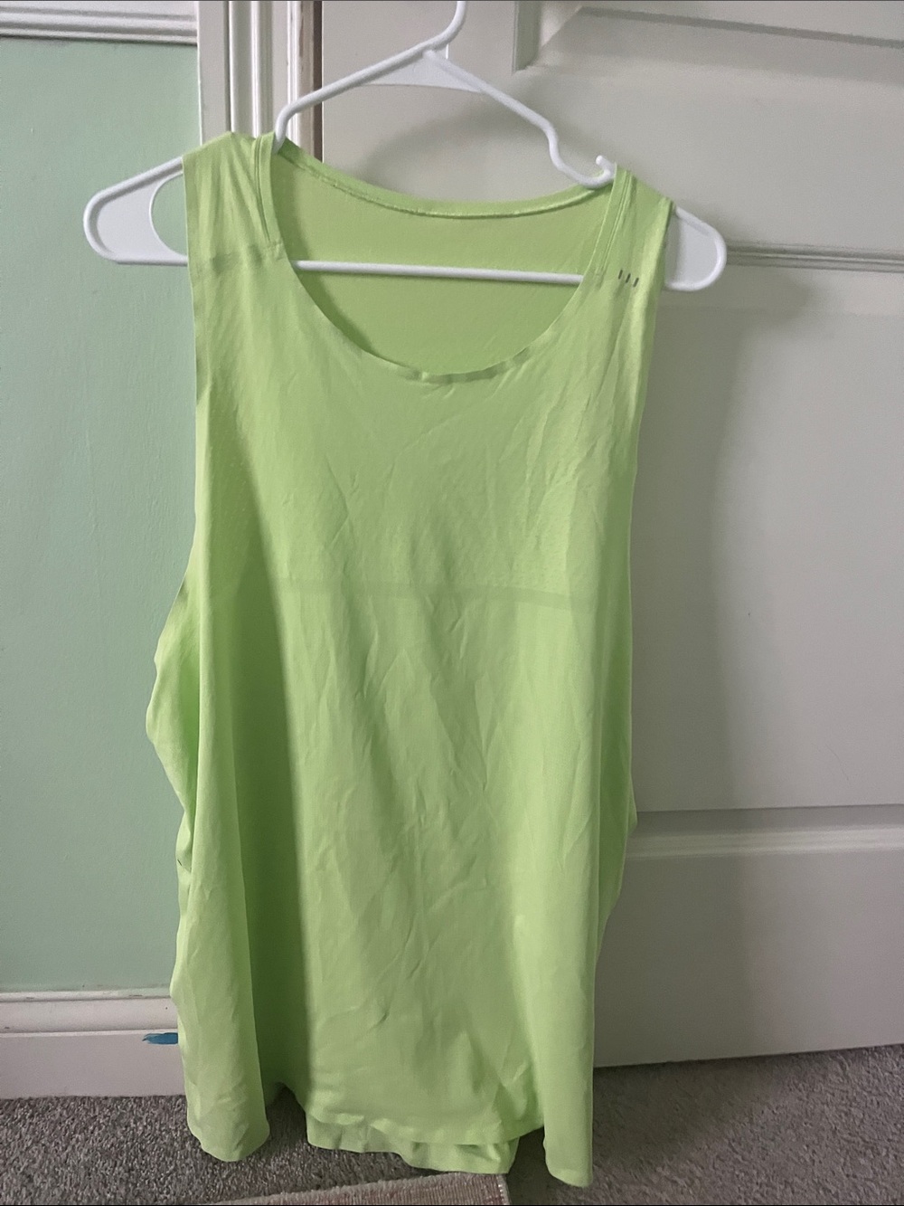lululemon athletica Neon Lime Relaxed Scoop Neck Tank